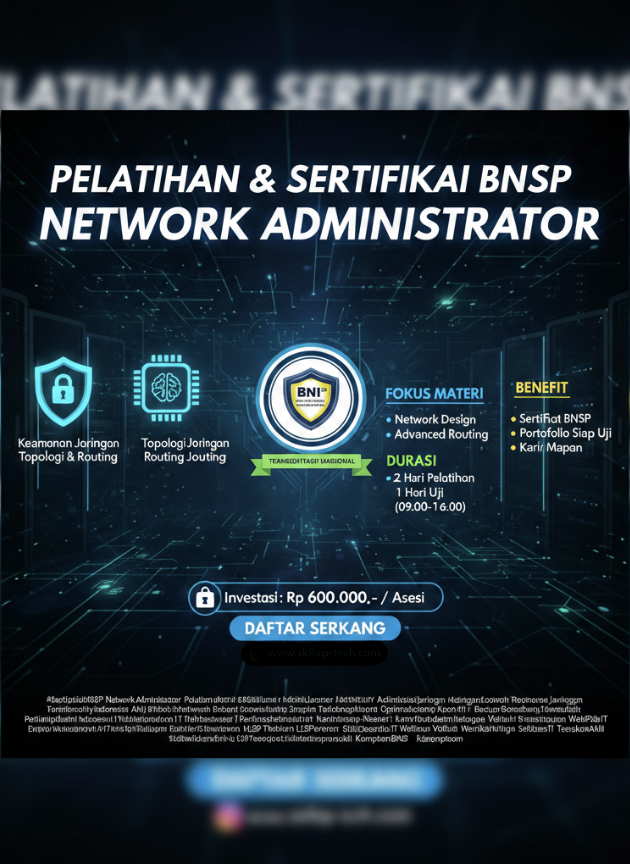 Jago Jaringan, Terbukti Kompeten: BNSP Network Administrator Program