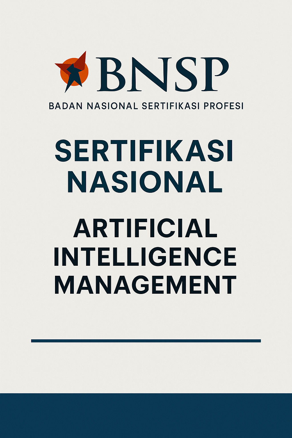 Artificial Intelligence Management – Program Sertifikasi Resmi BNSP