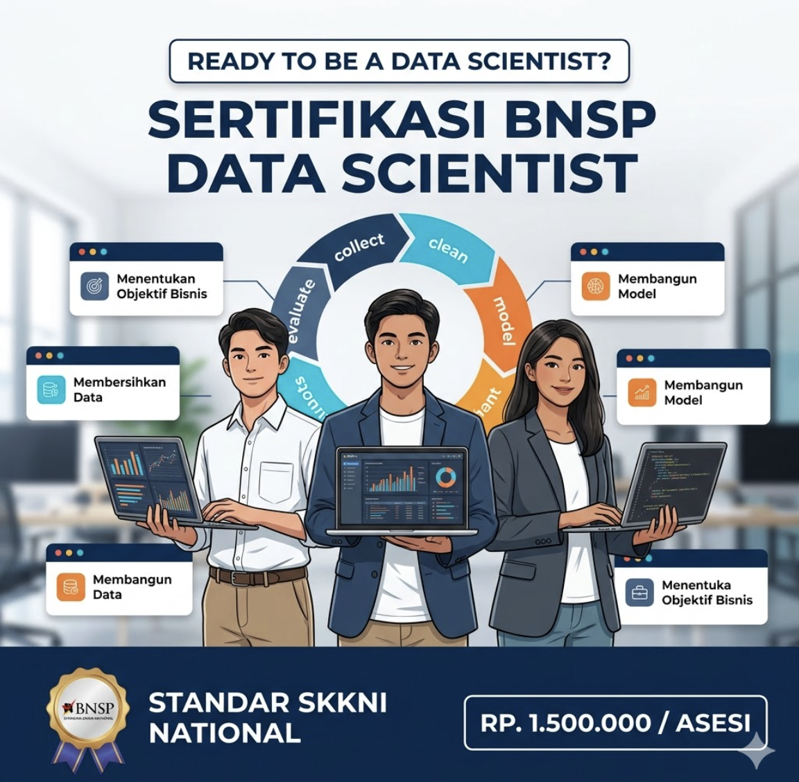 Jadi Ahli Data yang Diakui: Pelatihan Kompetensi & Sertifikasi BNSP Data Scientist