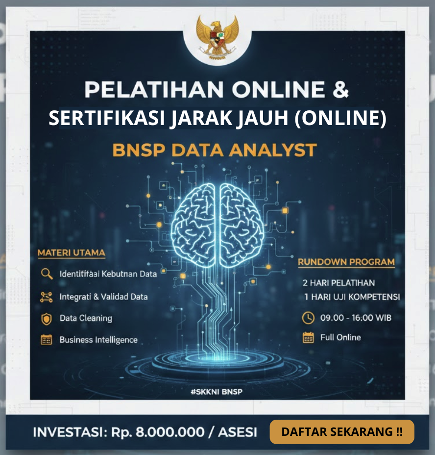 From Data to Decision: Pelatihan Intensif Online & Uji Kompetensi Data Analyst