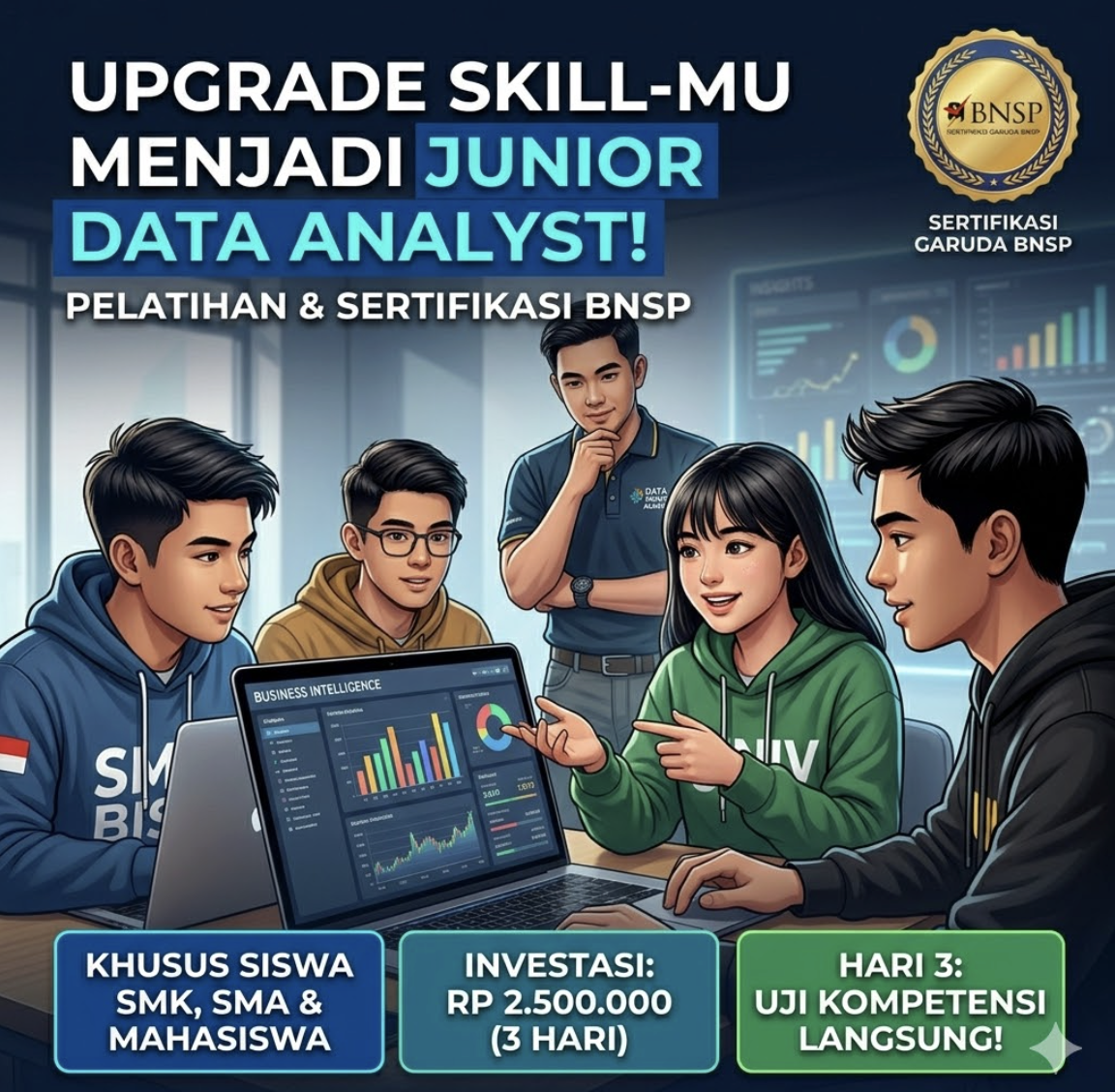 Data Preneur & Professional: Bekal Kompetensi BNSP untuk Indonesia Emas