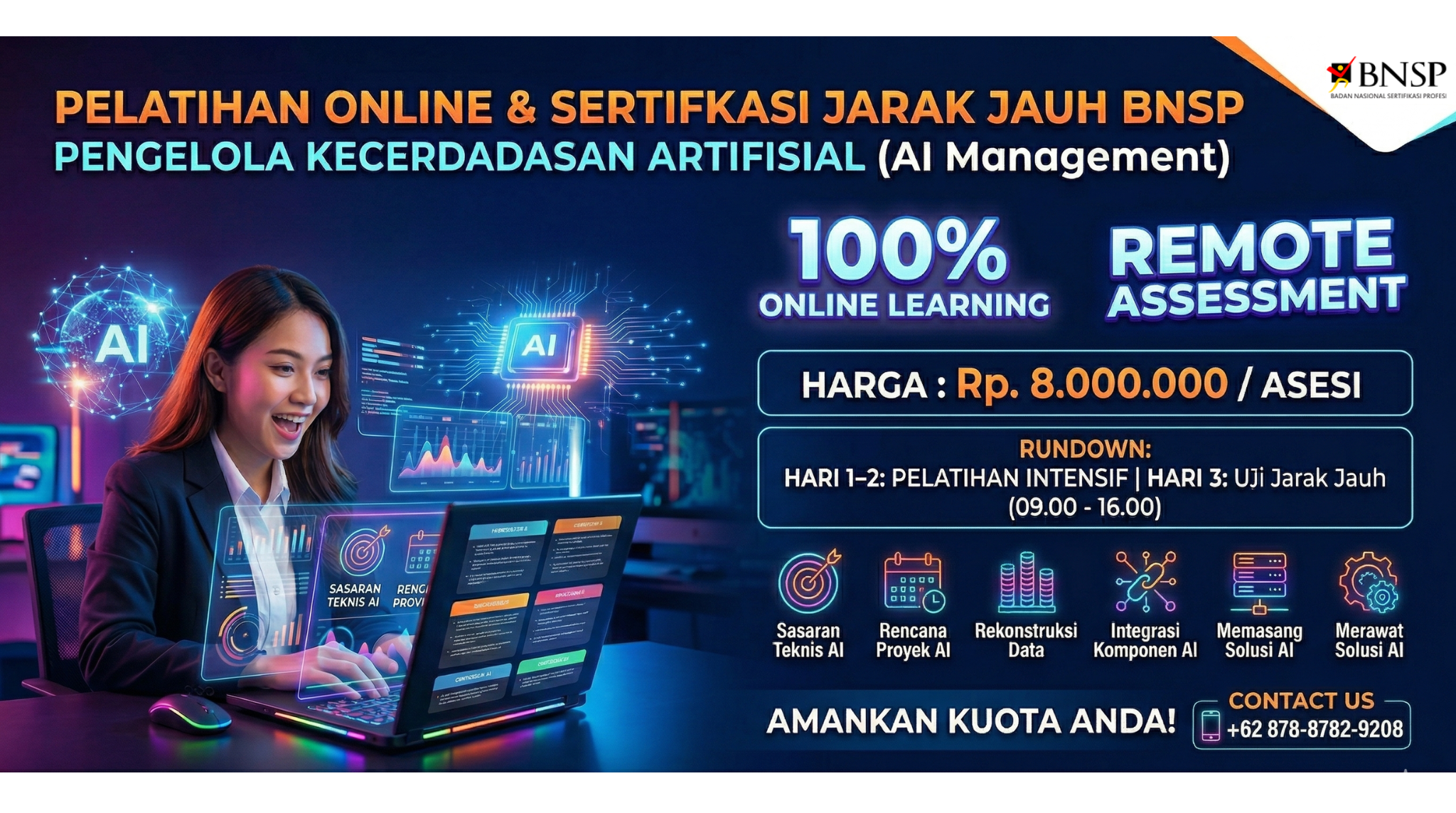 The AI Leader Program: Sertifikasi Nasional Pengelola Kecerdasan Artifisial (BNSP)
