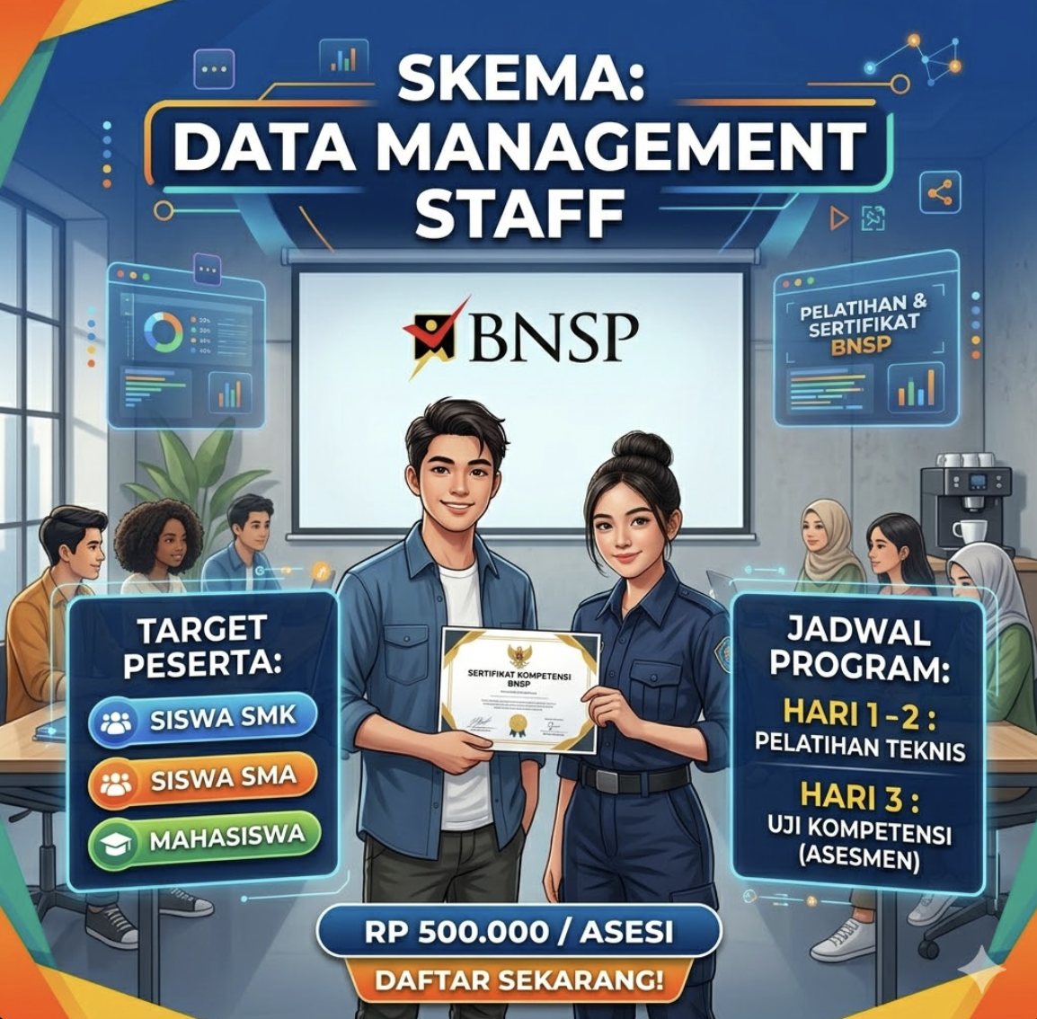 Certified To Lead: Kuasai Manajemen Data, Raih Pengakuan Nasional Sejak Bangku Sekolah.