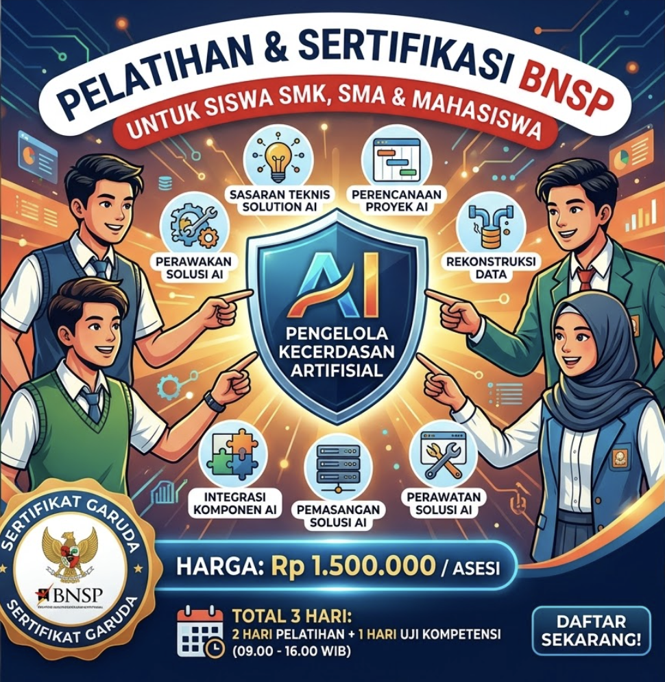 Certified AI Strategist: Masterclass Pengelola AI untuk Siswa & Mahasiswa.